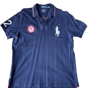 Polo by Ralph Lauren Men's Navy Blue Polo Shirt